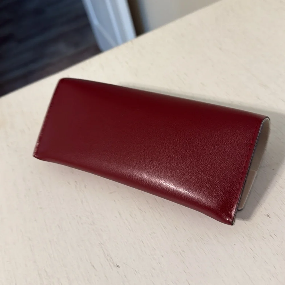 Radley London Women’s Burgundy Red Leather Glass Case / Excellent Condition